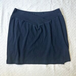 Dream Weaver Vintage‎ Black Mini Skirt Women's Knit Cotton Blend 90s 80s